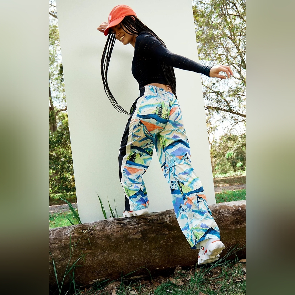 Free People Movement End Zone Printed Apres Pull On Pants